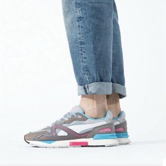 Puma Mirage Mox Mens Casual Lifestyle Shoe Gray White Athletic Trainer Sneaker - Picture 1 of 12